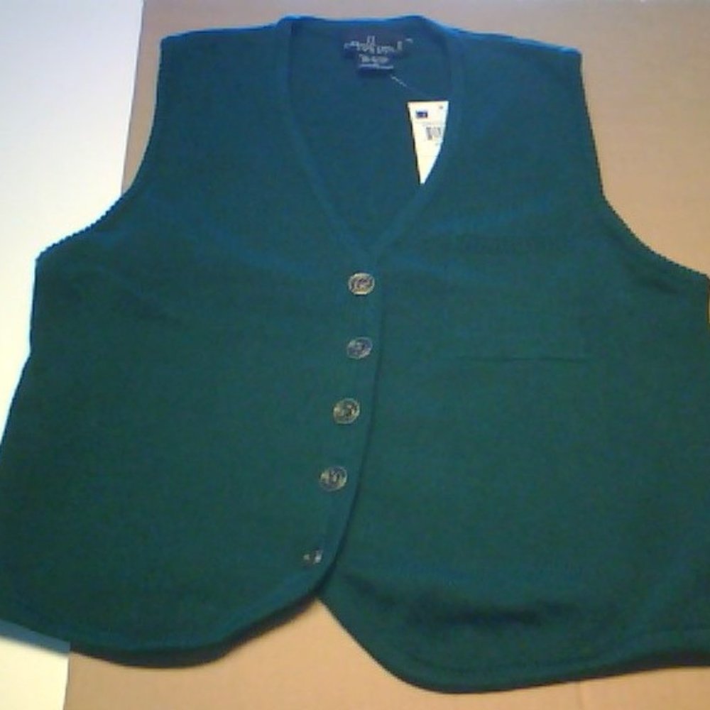 New Vintage Carole Little Sport Sweater Vest